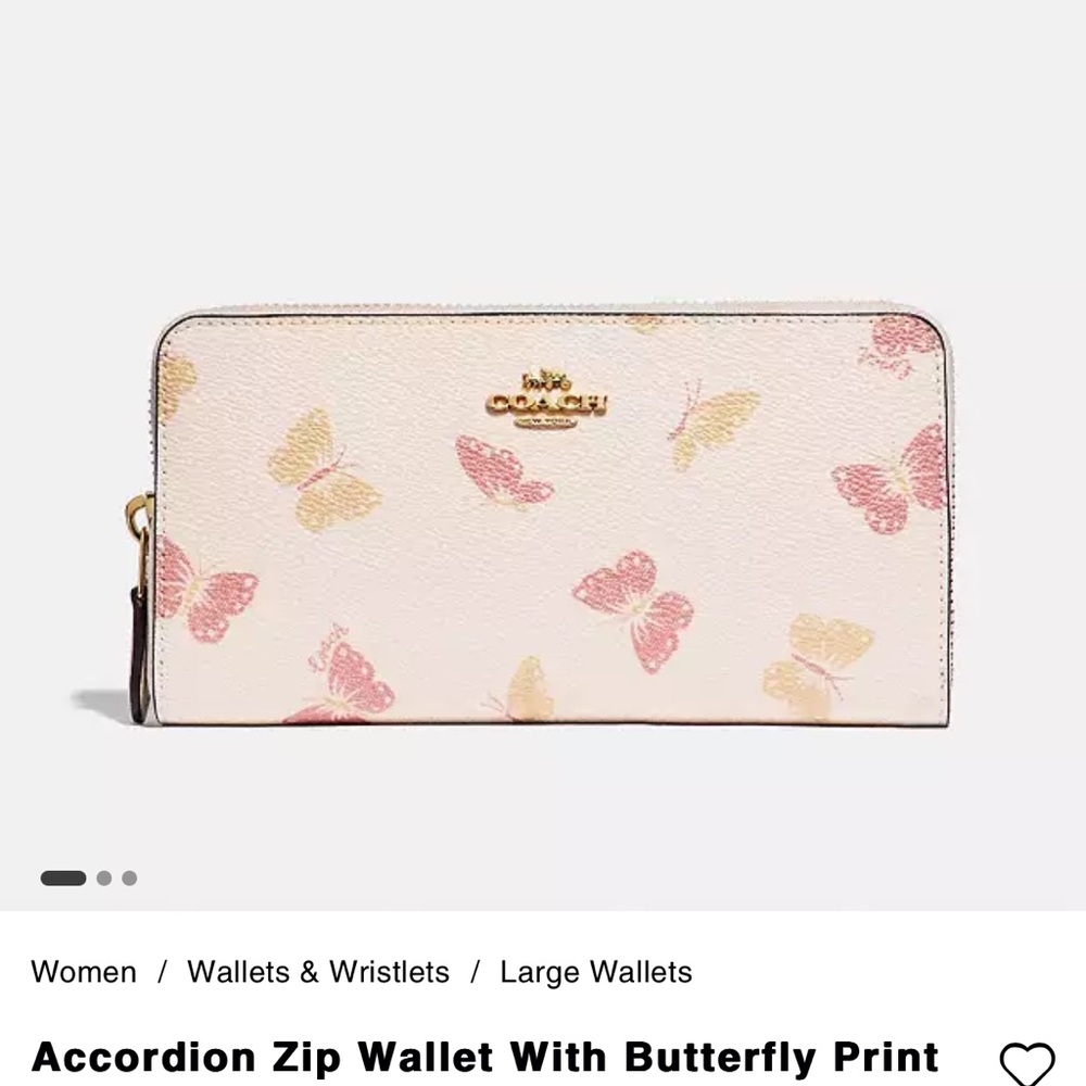 NOT FOR SALE!!! ISO Coach Butterfly Dreamer Wallet and possibly matching purse